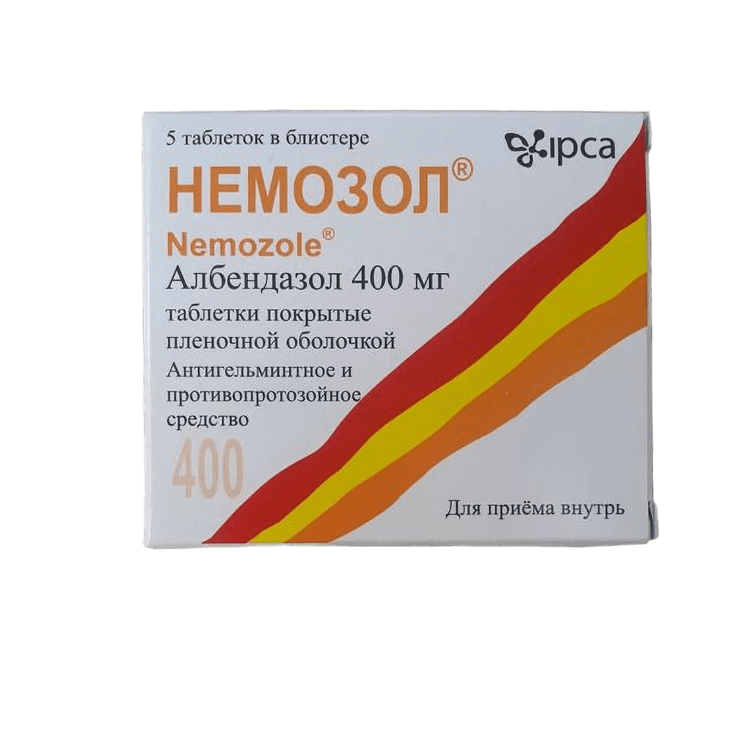 Немозол, 400 мг, таб. №5