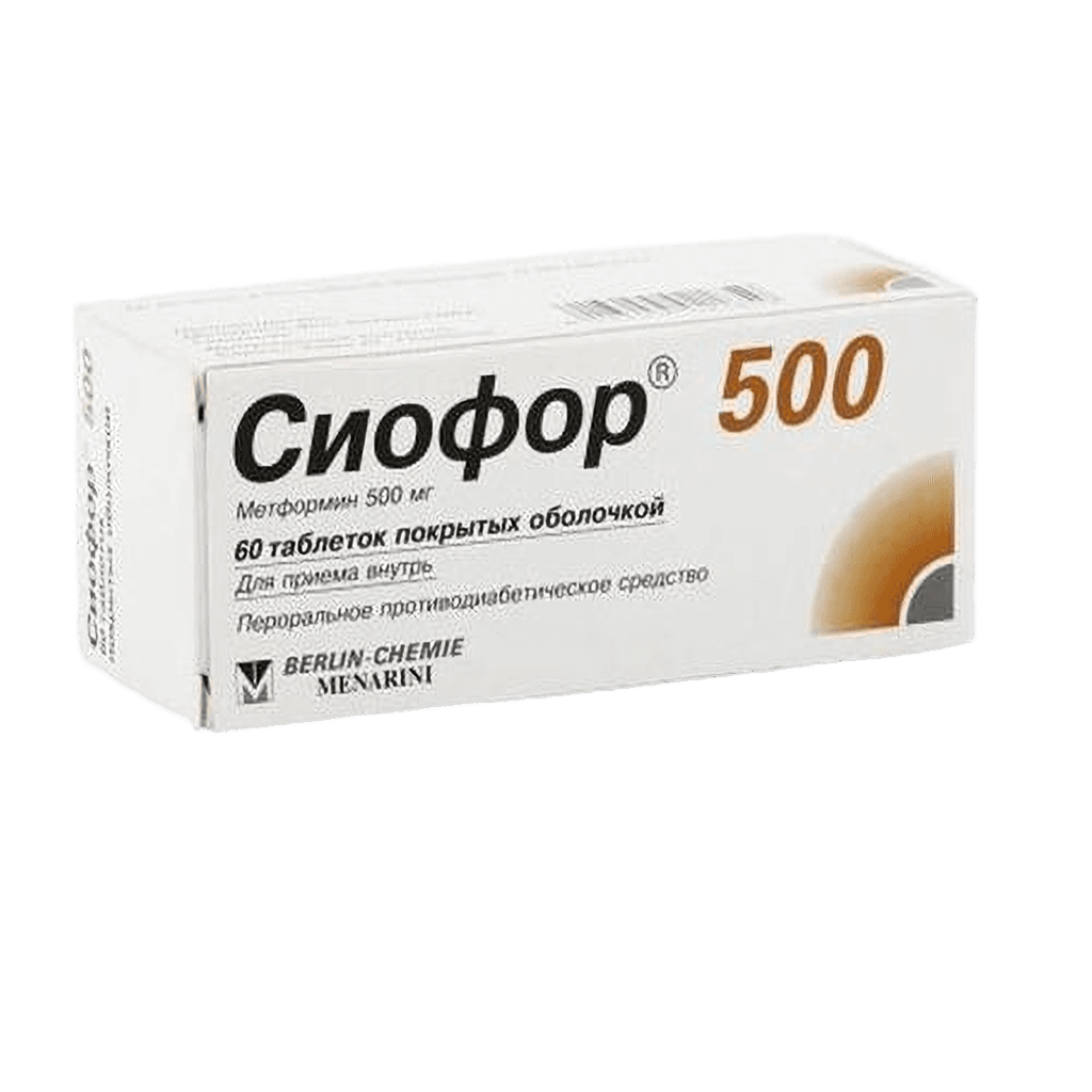 Сиофор, 500 мг, таб. №60
