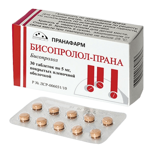 Бисопролол-Прана, 5 мг, таб. №30