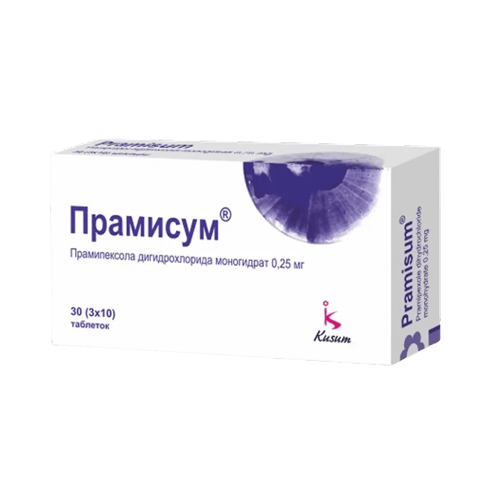 Прамисум, 0,25 мг, таб. №30