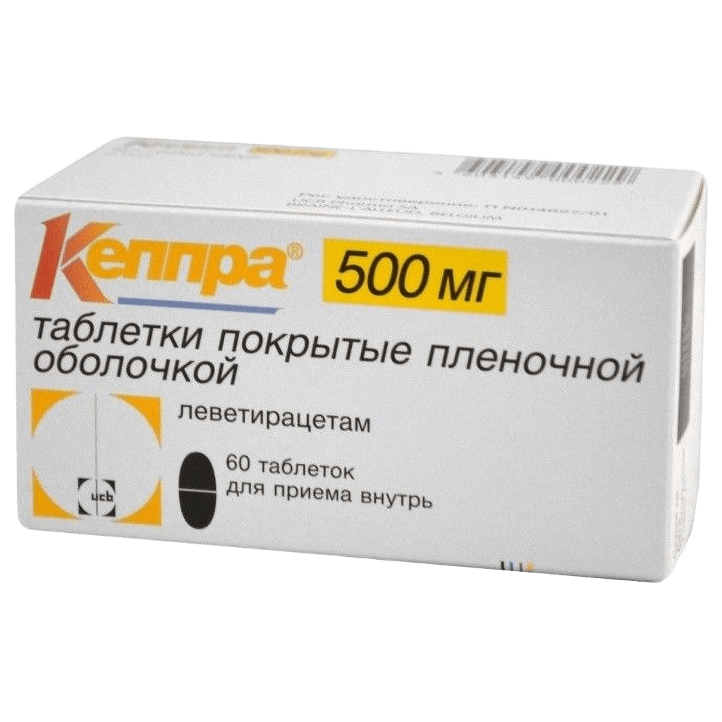 Кеппра, 500 мг, таб. №60