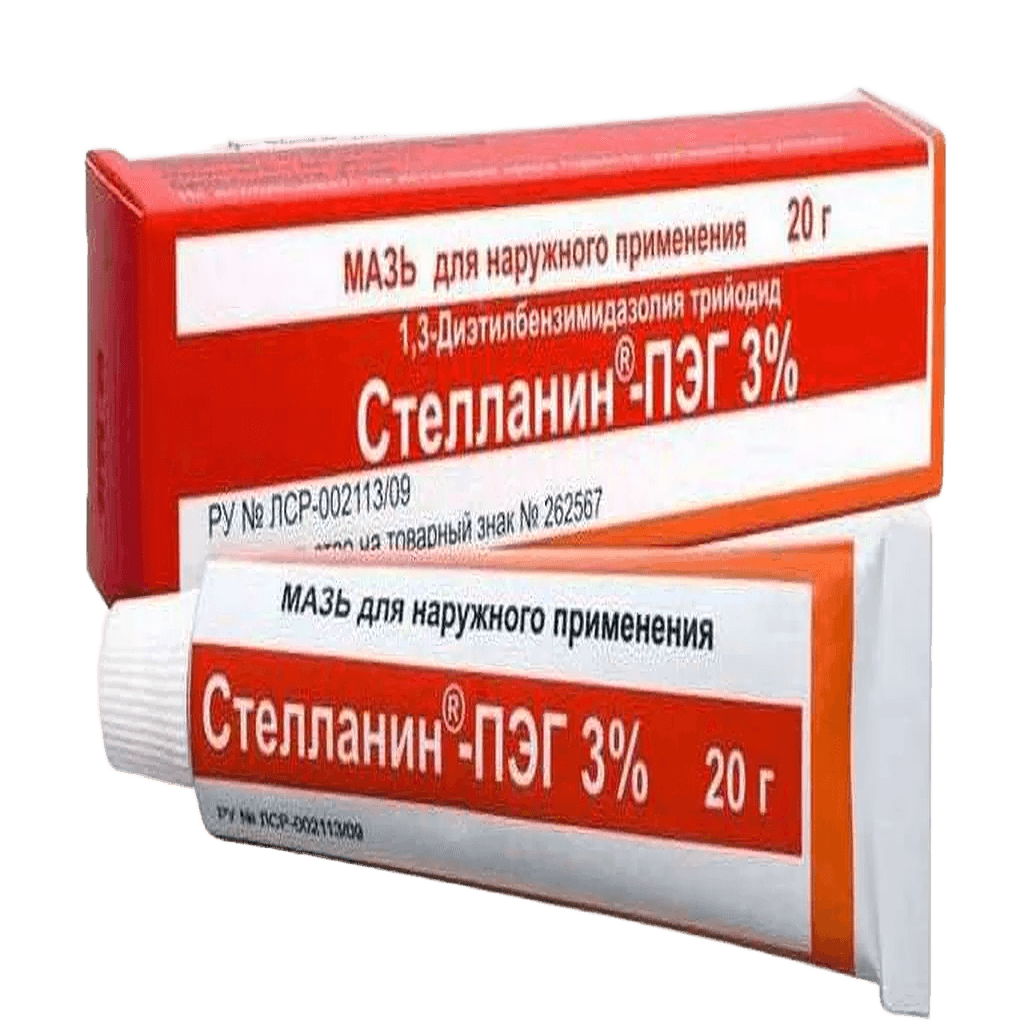 Стелланин ПЭГ, 3 %, 20 г, мазь