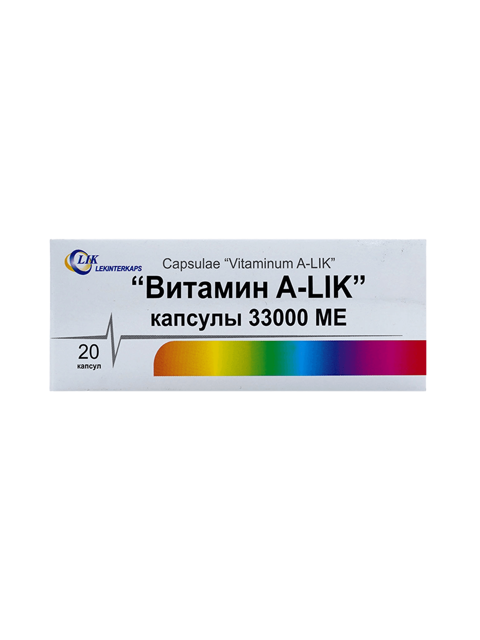 Витамин A-LIK, 33 000 МЕ, капс. №20