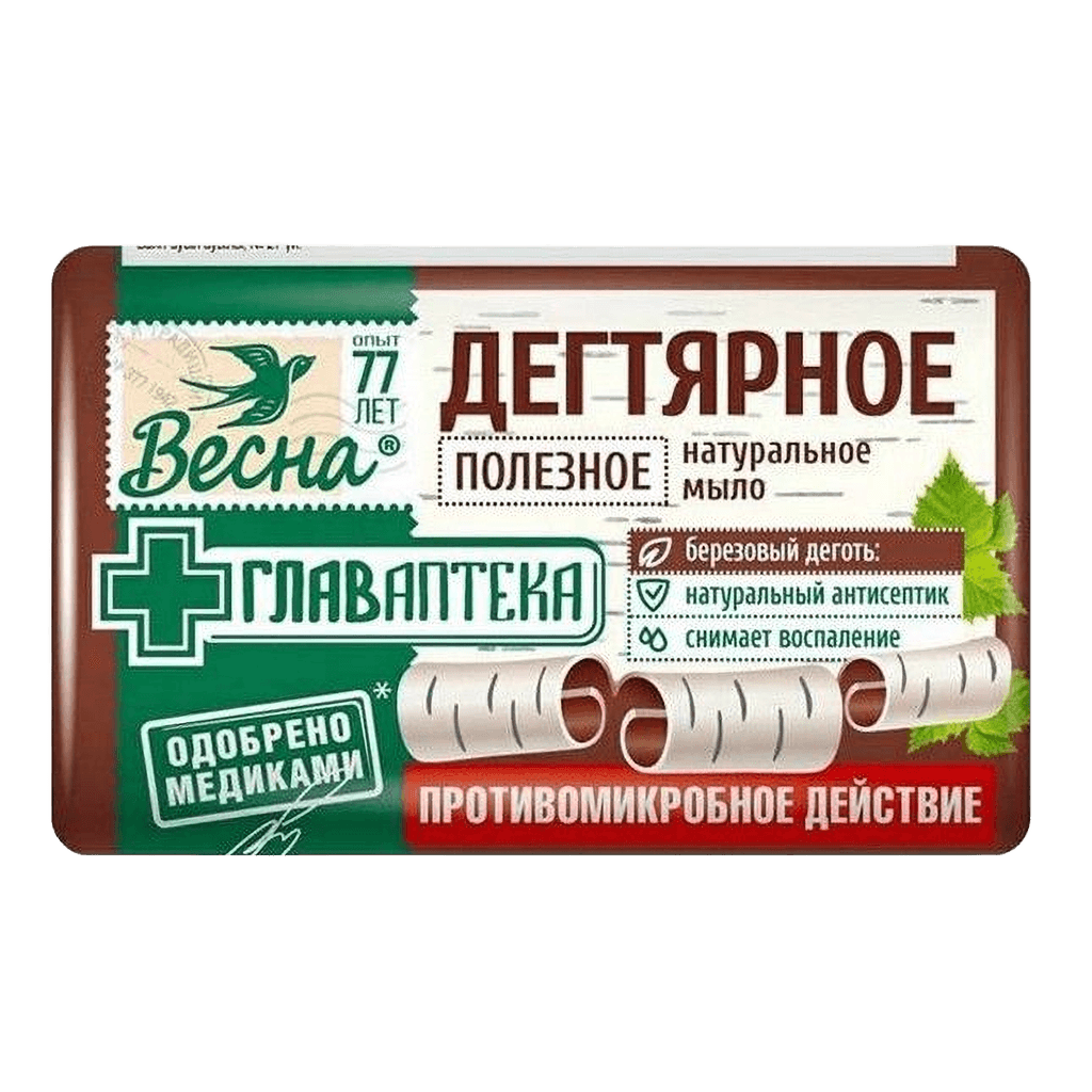 Мыло дегтярное Весна, 90 г