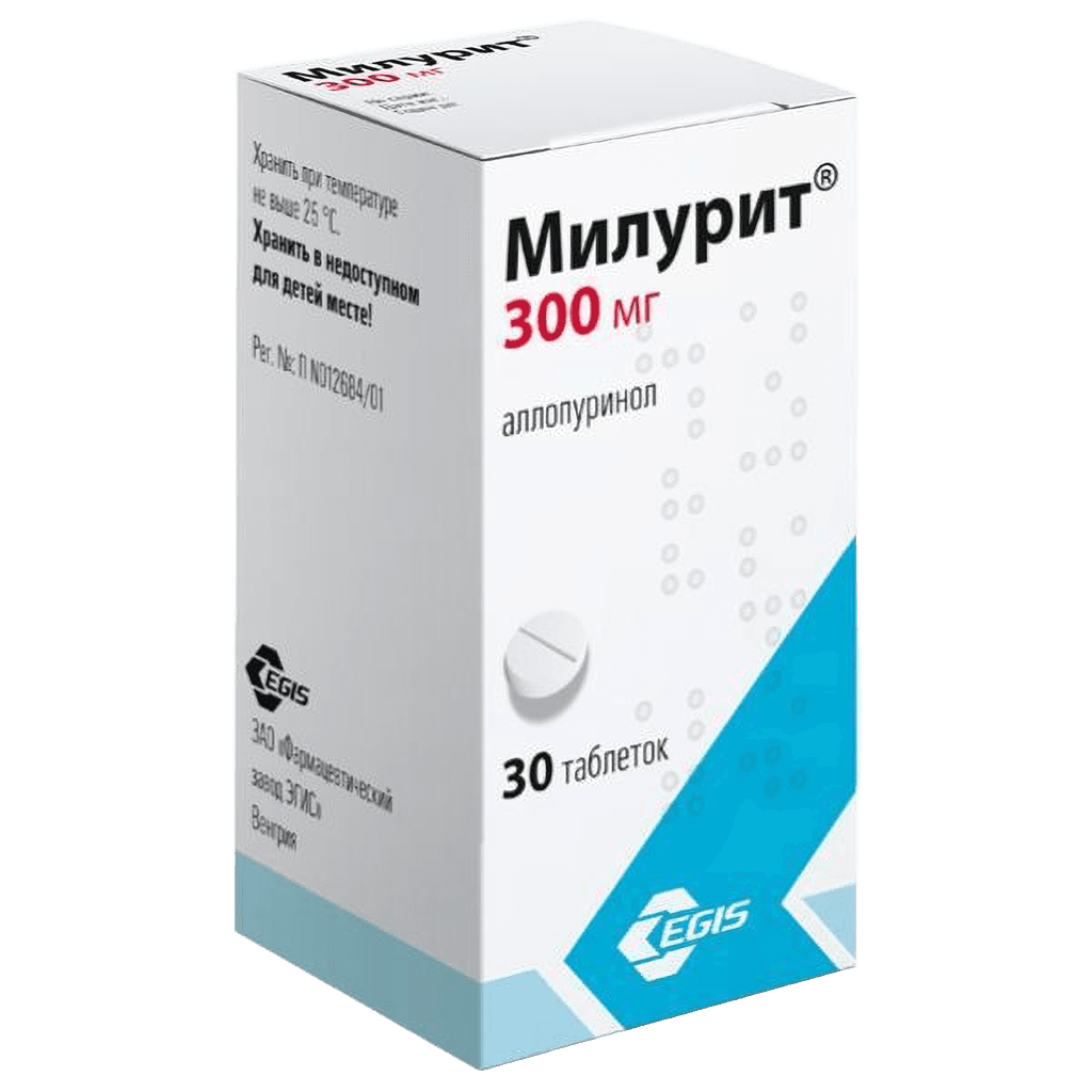 Милурит, 300 мг, таб. №50