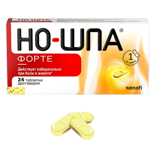 Но-Шпа Форте, 80 мг, таб. №24