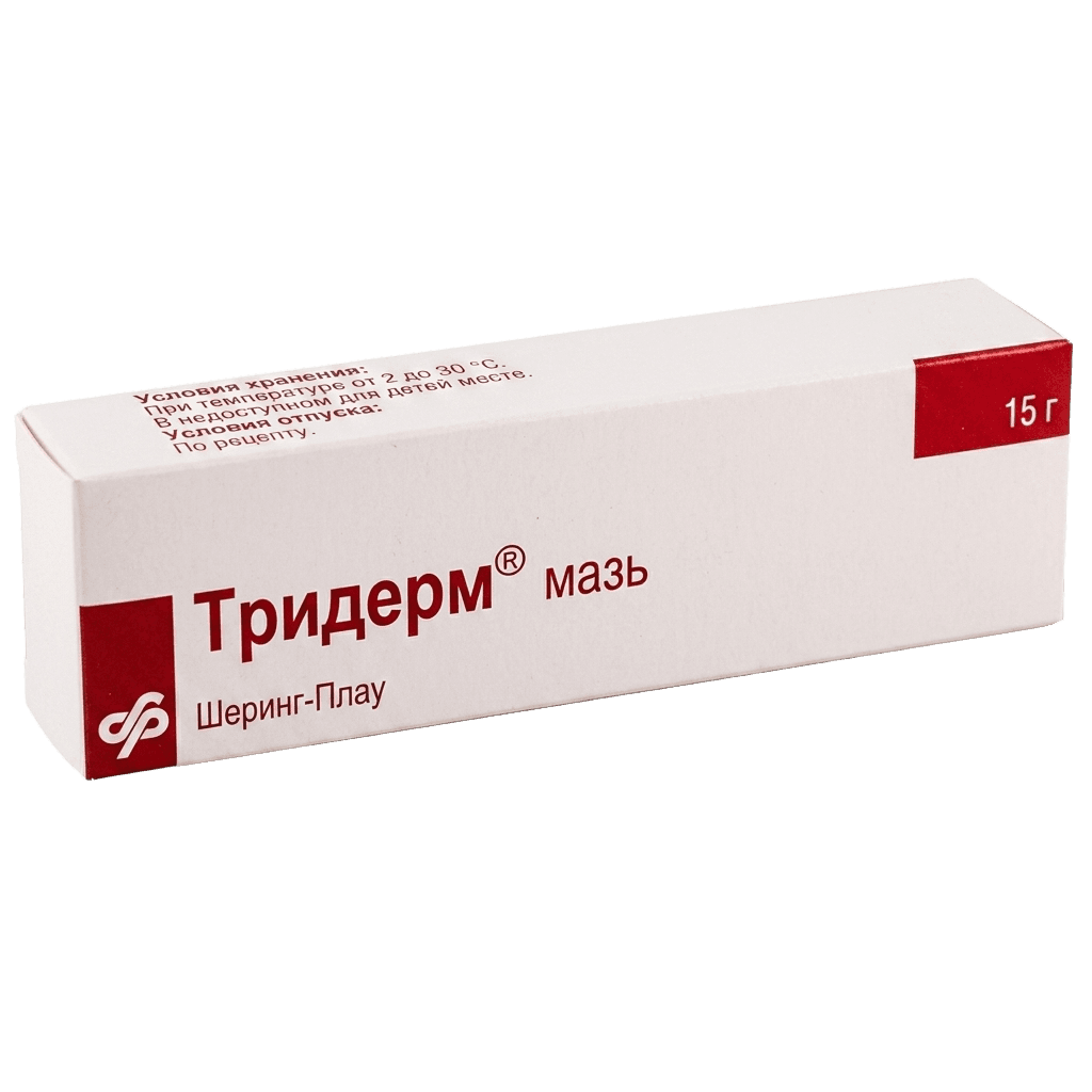 Тридерм, 15 г, мазь