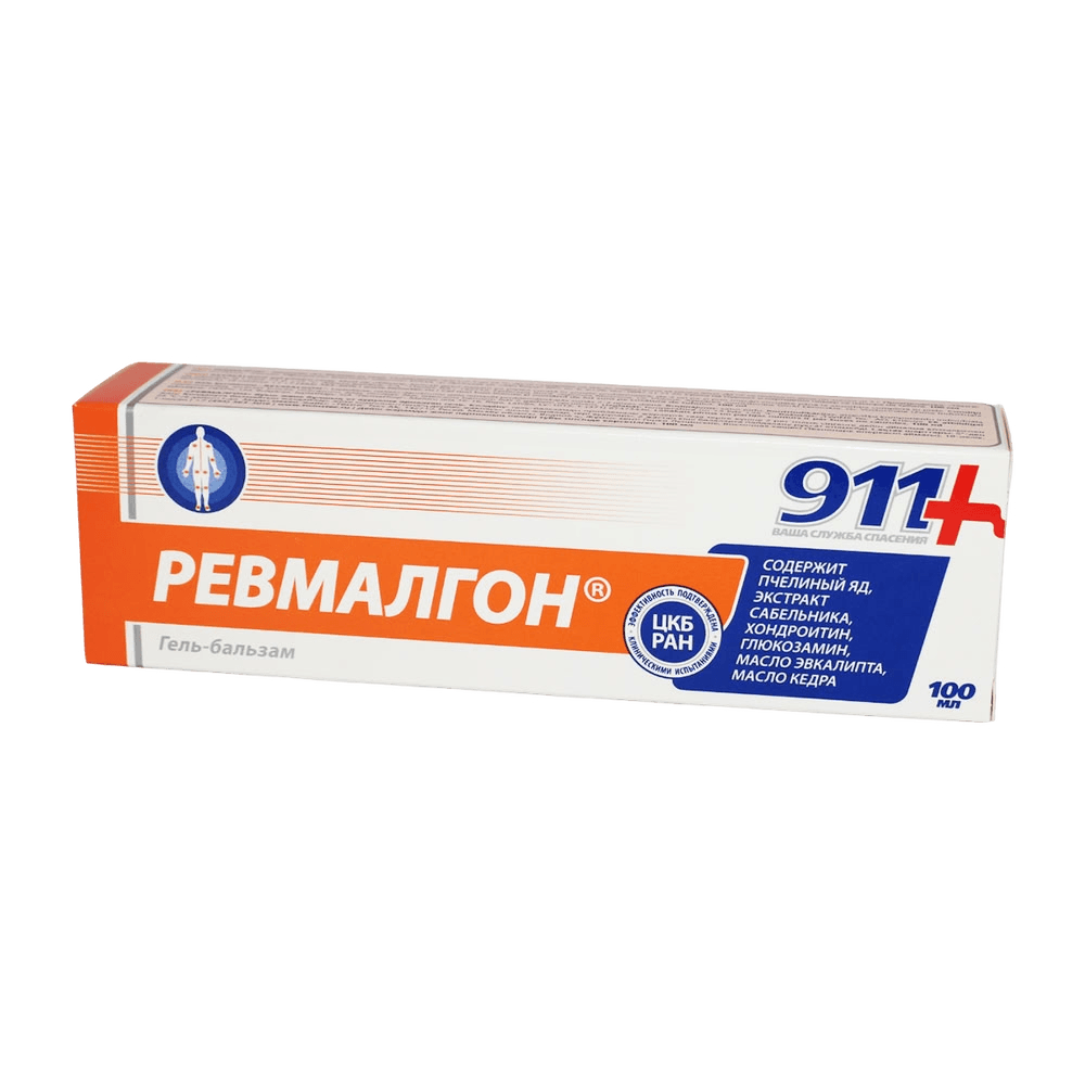 Гель-бальзам Ревмалгон для тела 911, 100 мл