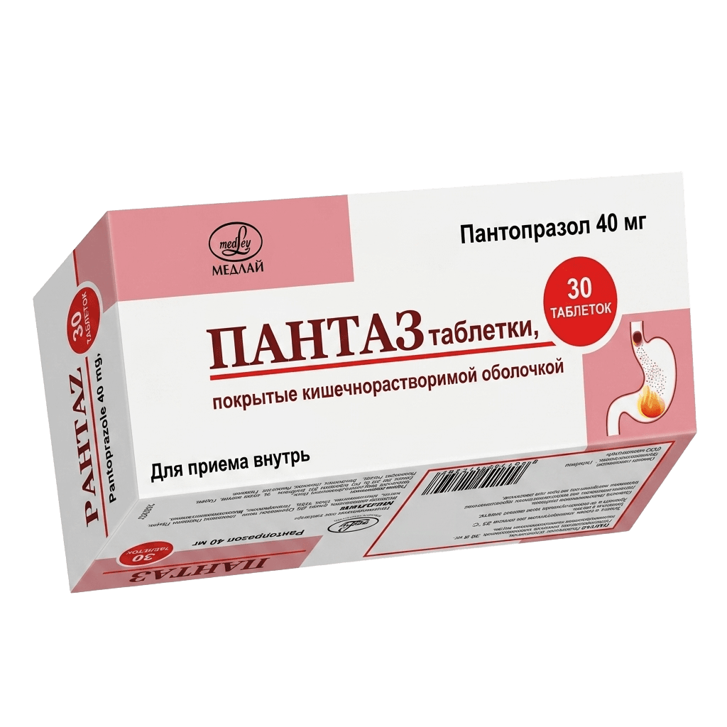 Пантаз, 40 мг, таб. №100