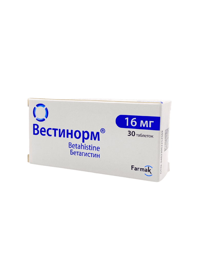 Вестинорм, 16 мг, таб. №30