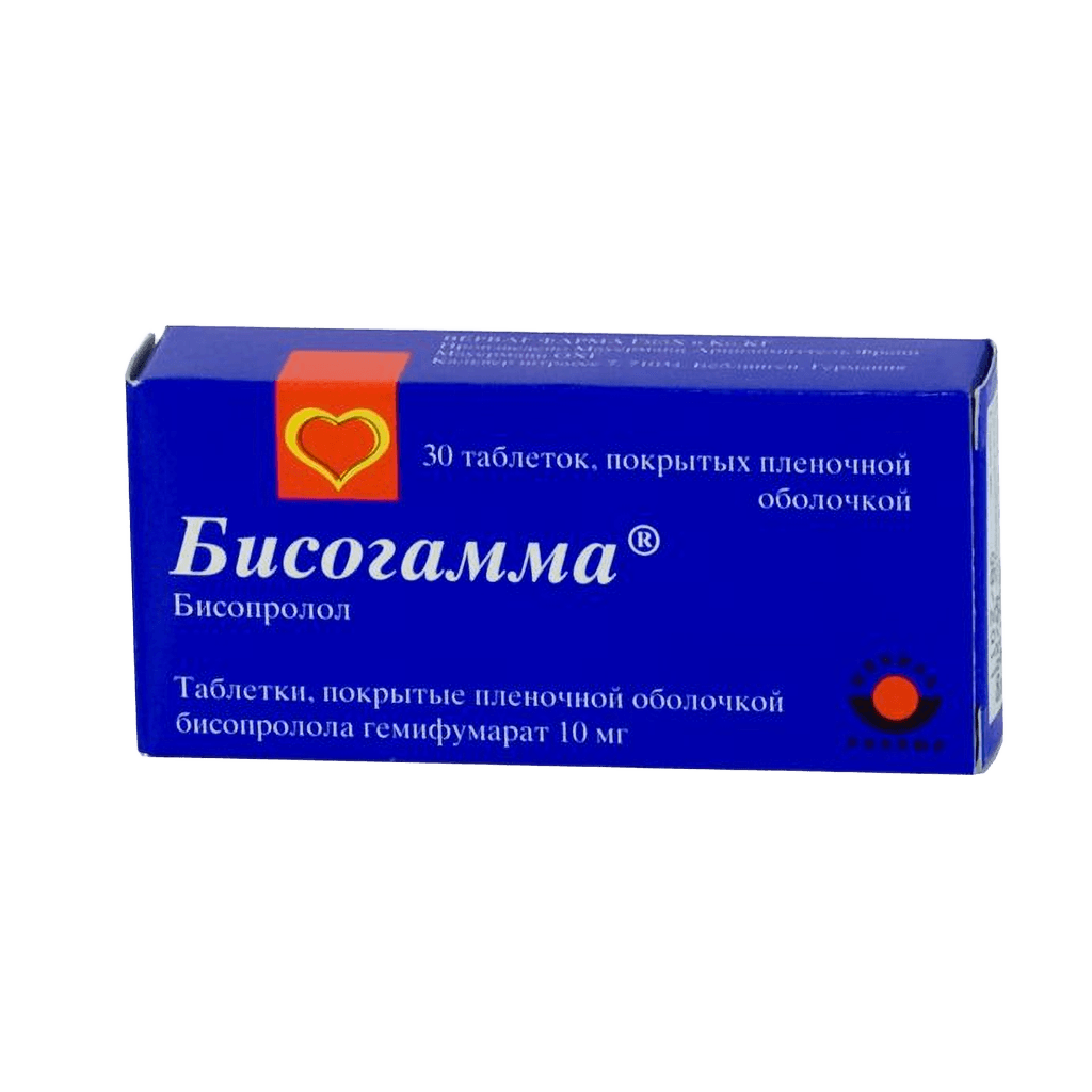 Бисогамма, 10 мг, таб. №30