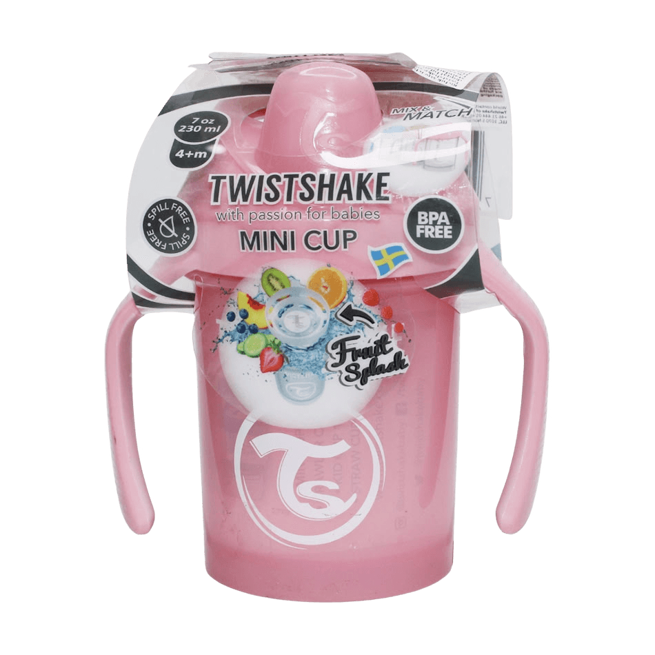 Поильник-непроливайка Twistshake Mini Cup, 230 мл (розовый 4+м)