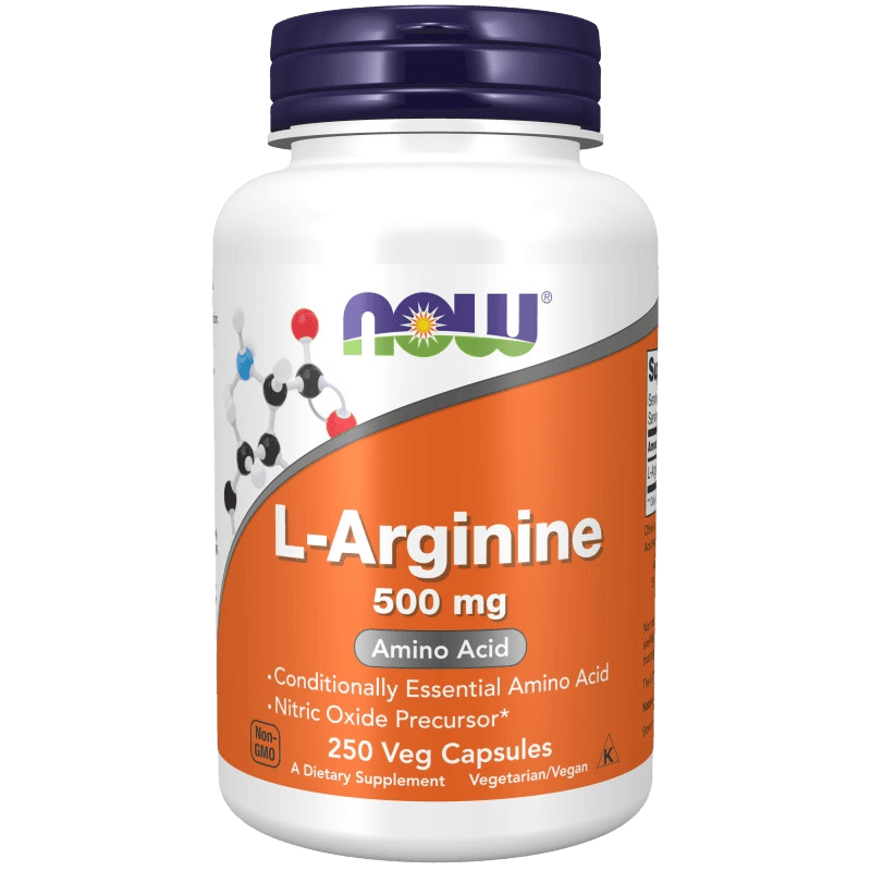 L-аргинин (NOW L-Arginine), 500 мг, капс. №250