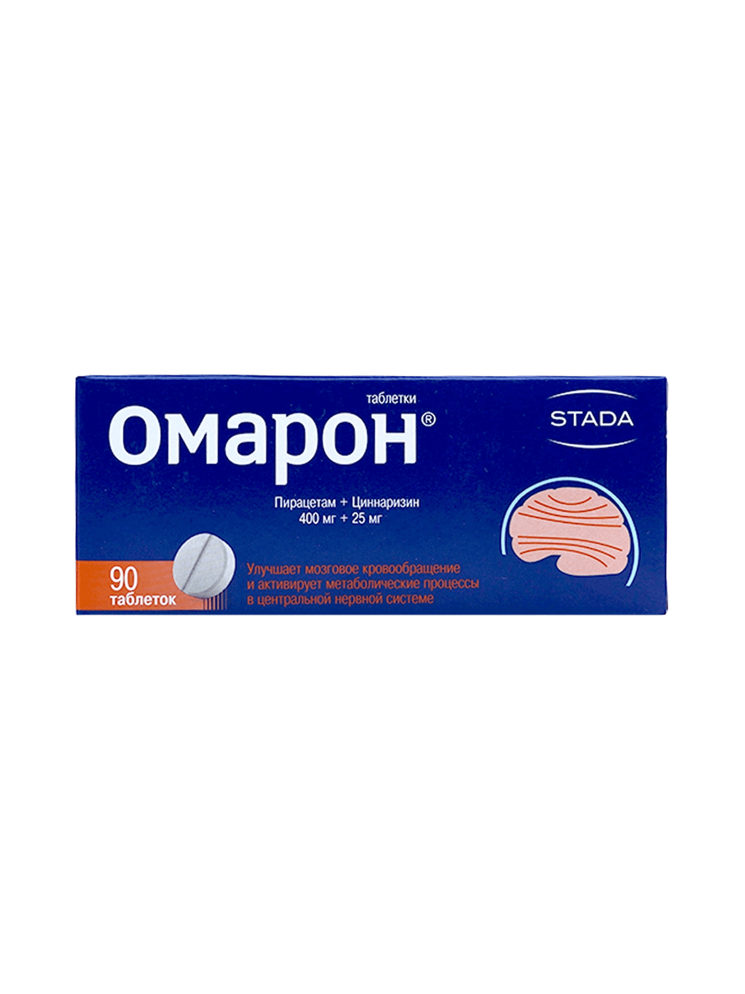 Омарон, 400 мг/25 мг, таб. №90