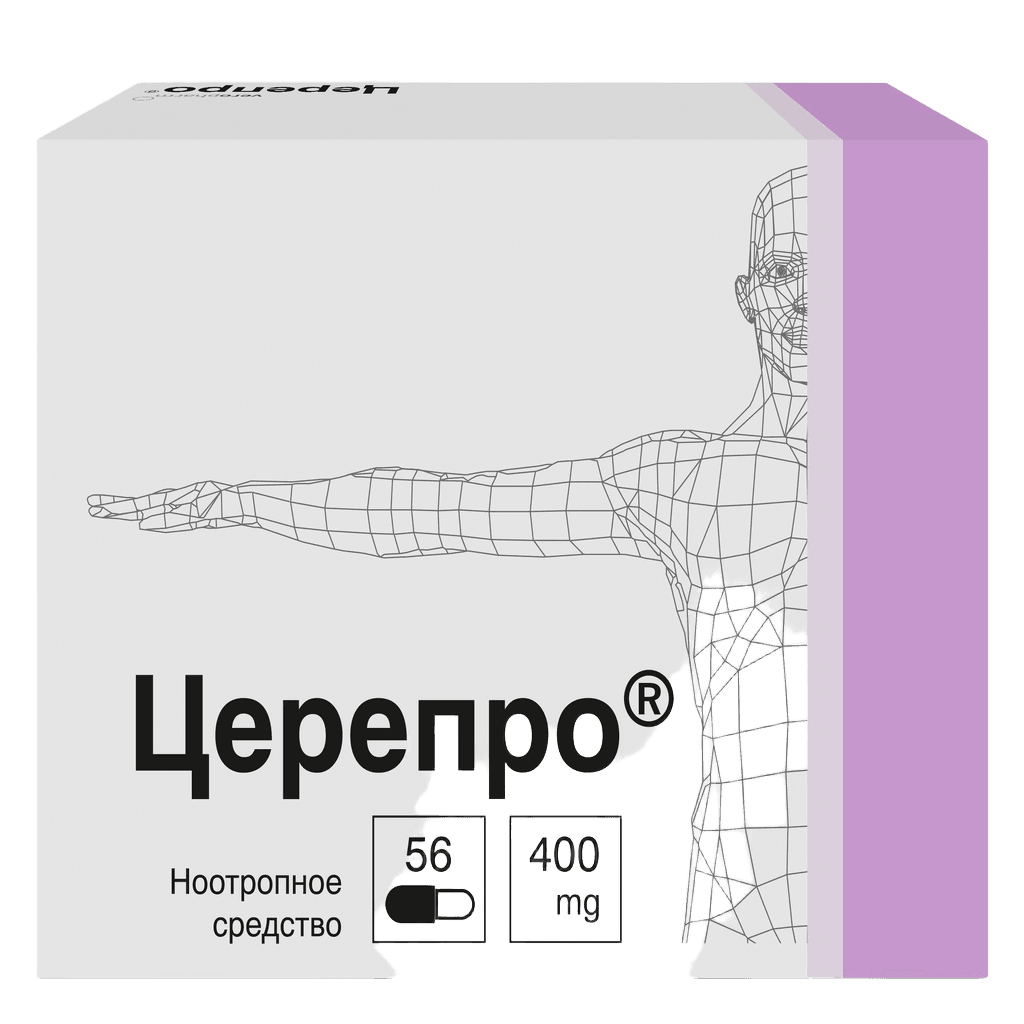 Церепро, 400 мг, капс. №56