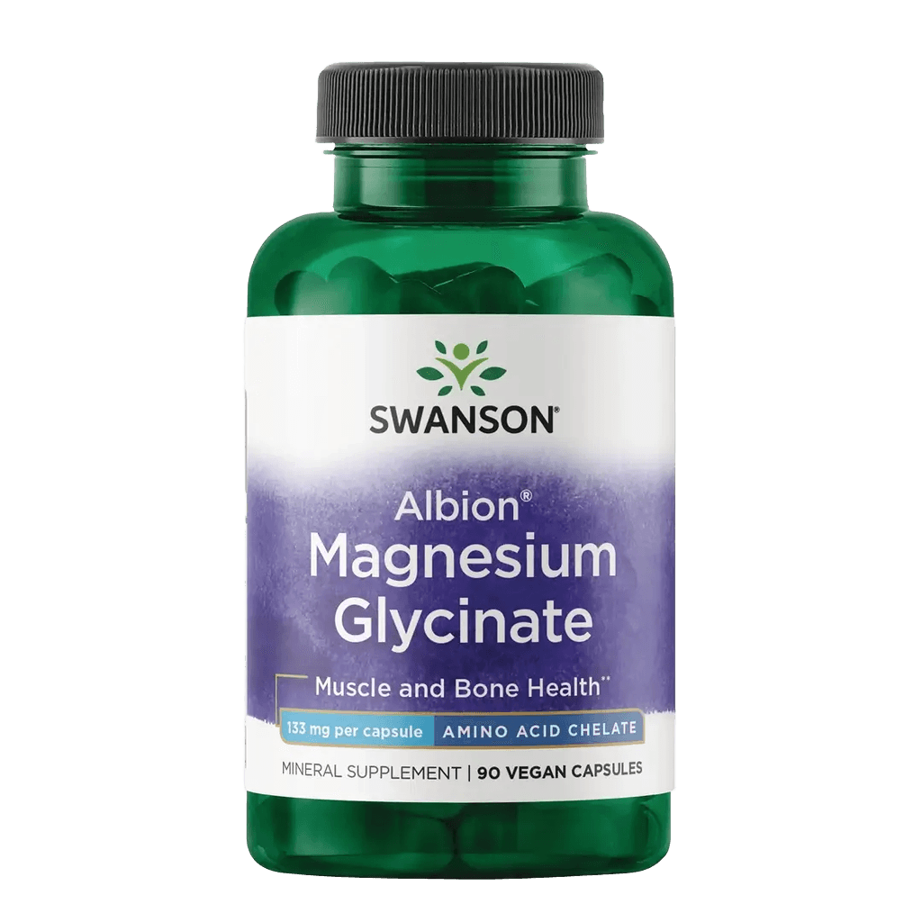 Магний глицинат (Swanson Magnesium Glycinate), 133 мг, капс. №90