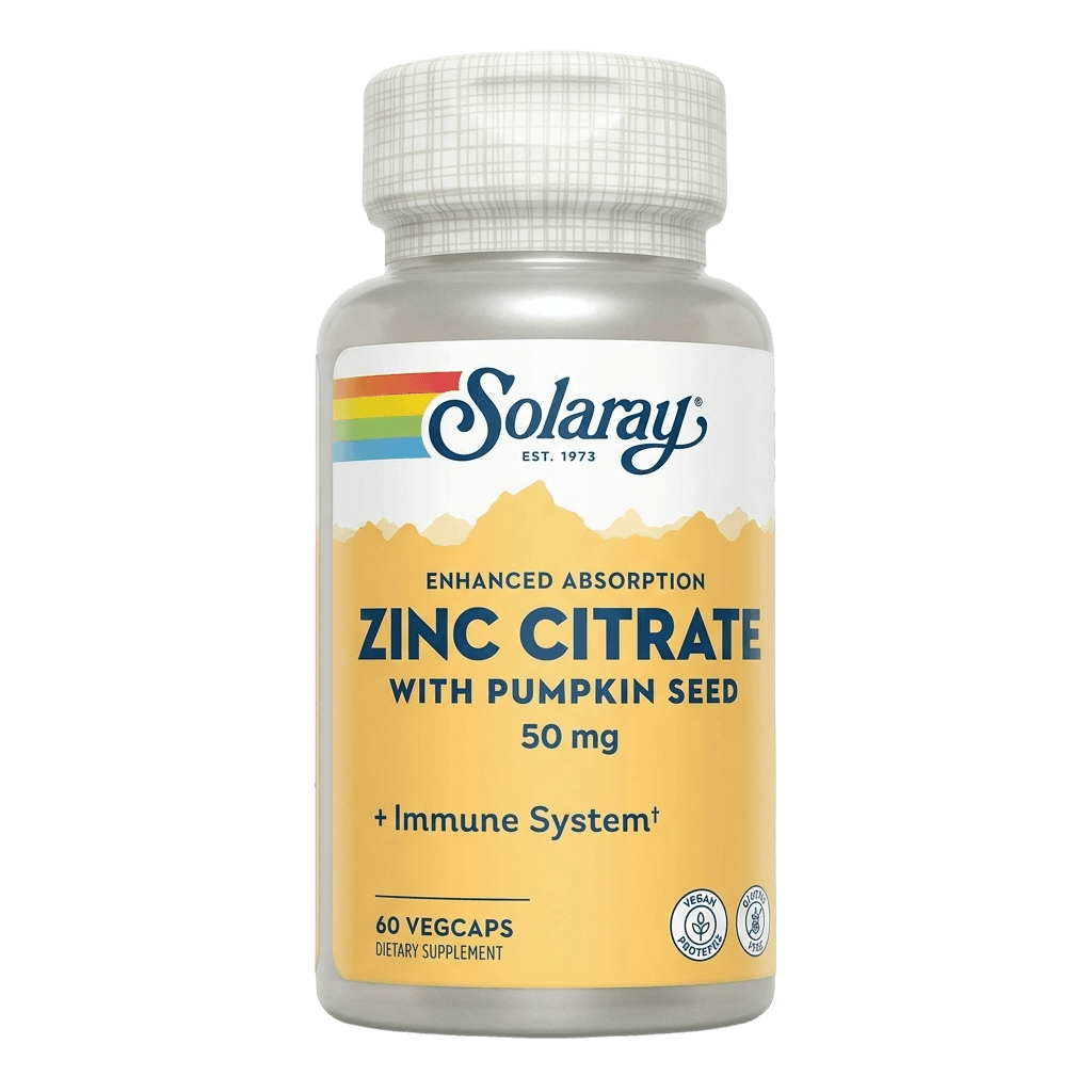 Цинк Цитрат (Solaray Zinc Citrate), 50 мг, капс. №60