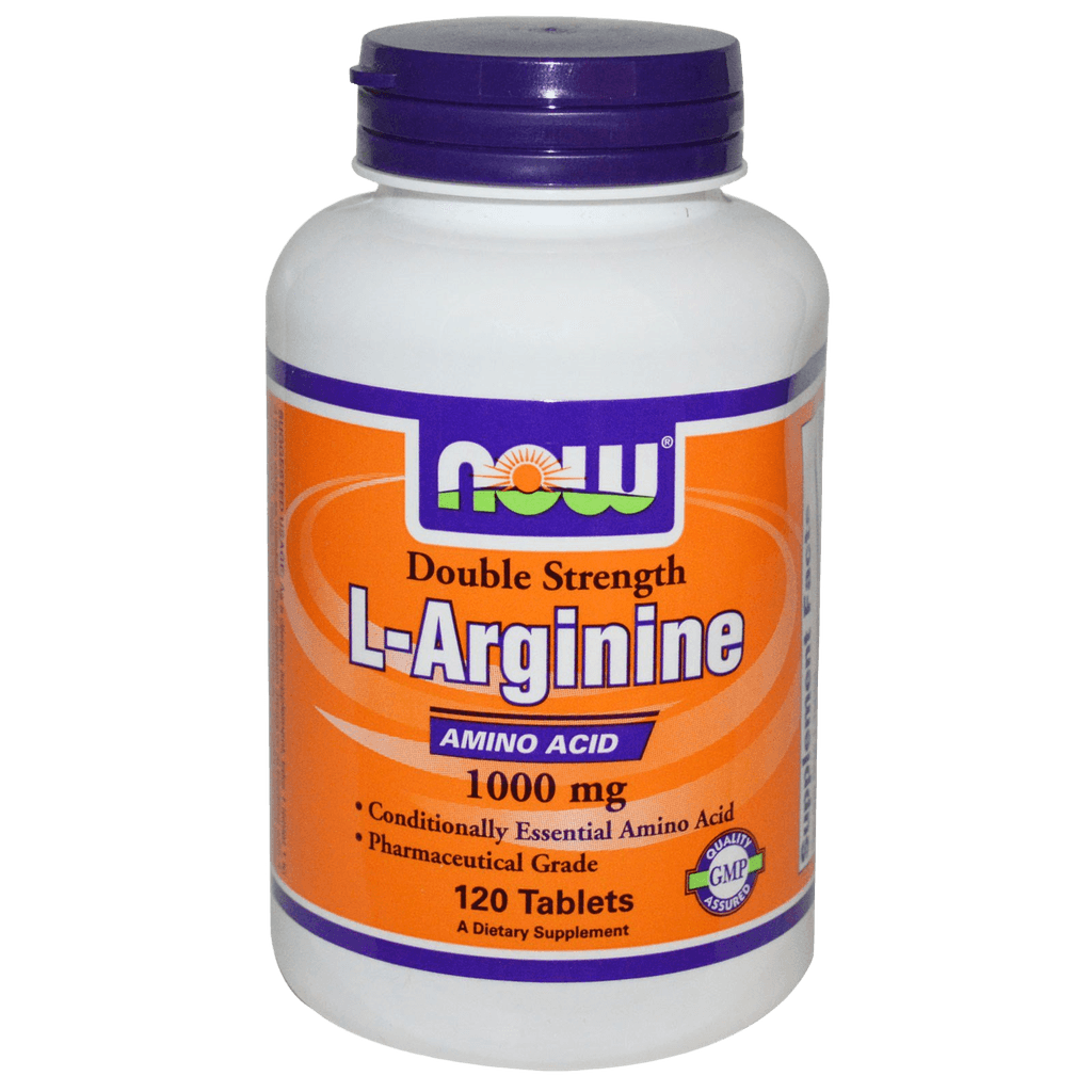 L-аргинин (NOW L-Arginine), 1000 мг, таб. №120
