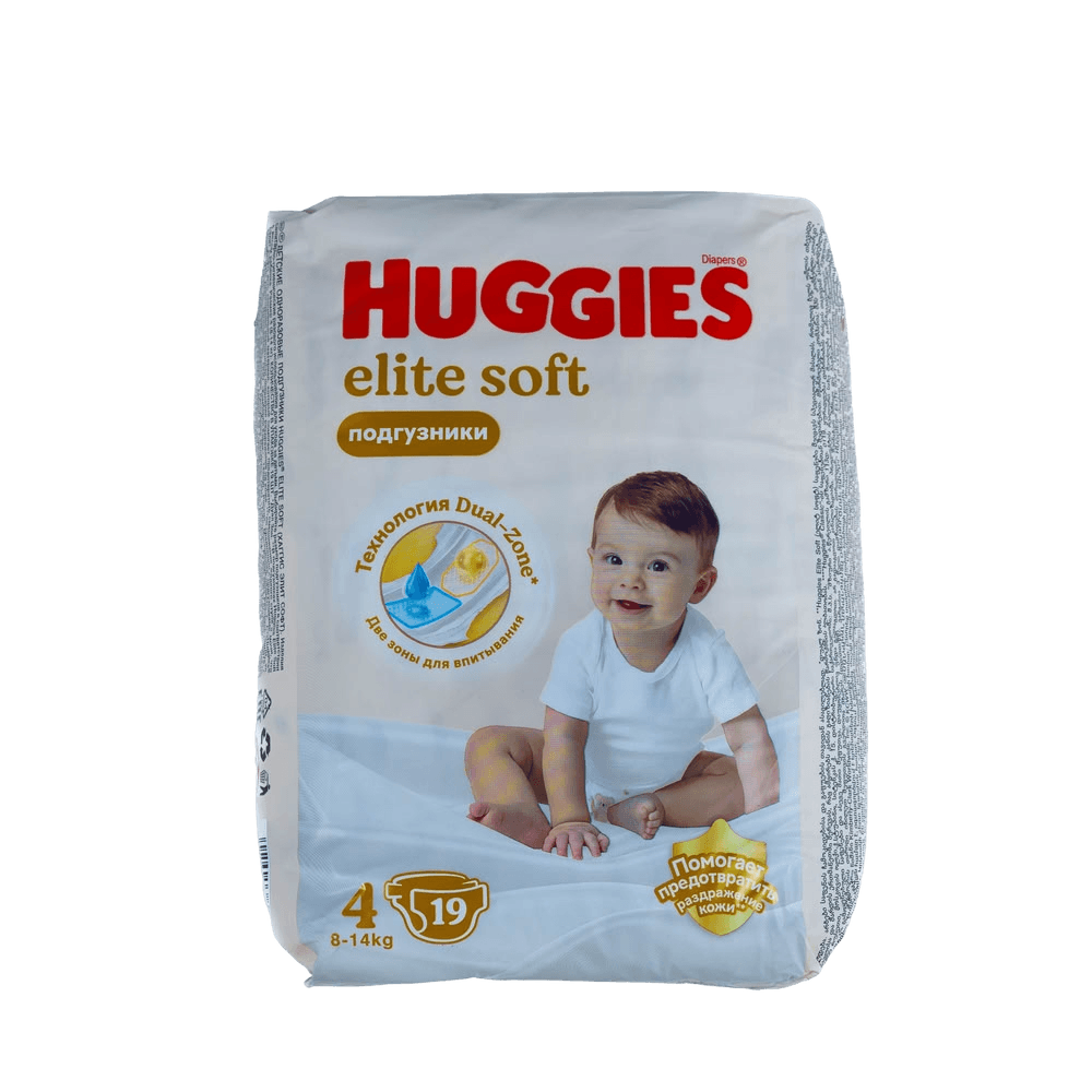 Подгузники дет. Huggies Elite Soft, раз. 4, №19