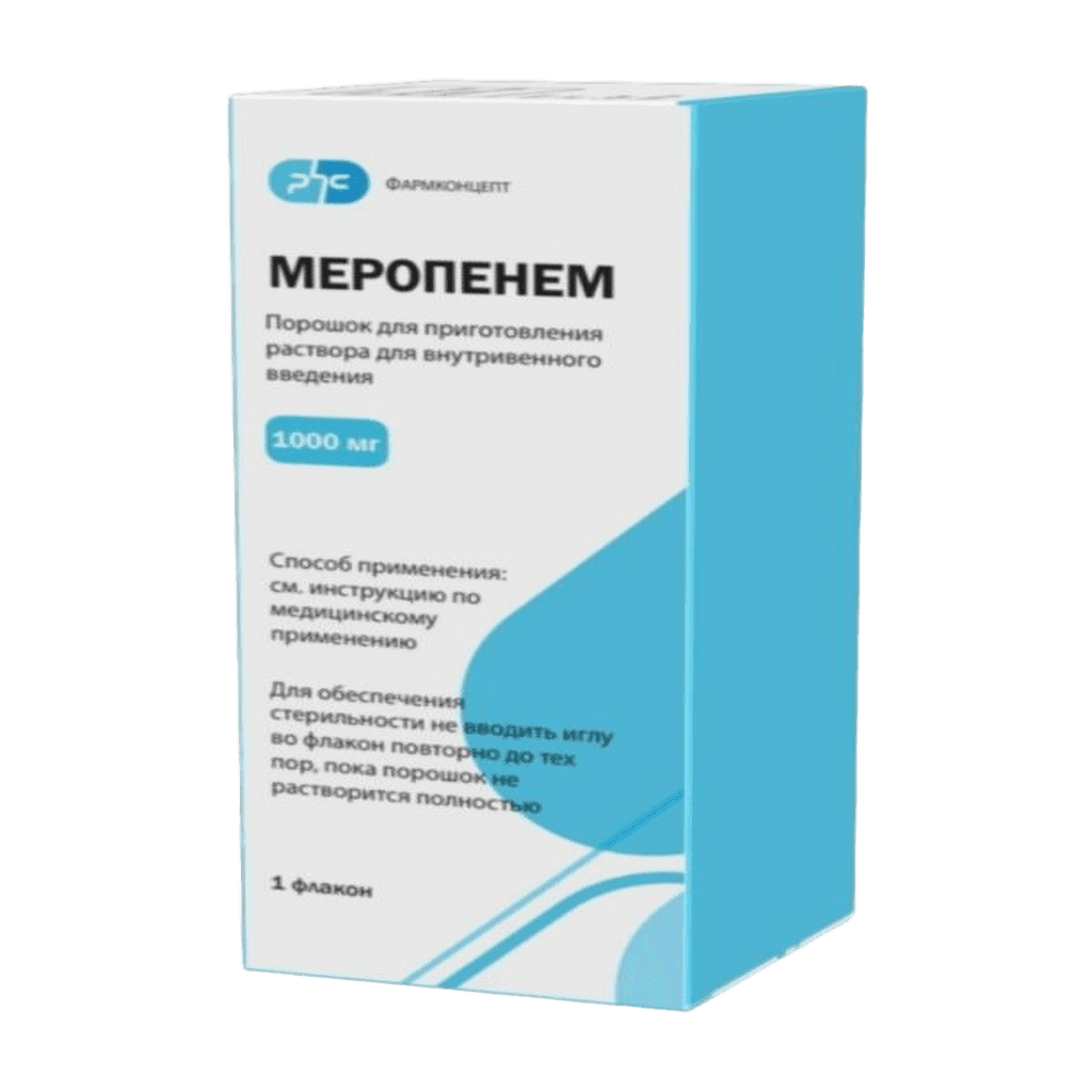Меропенем, 1000 мг, флак. №1
