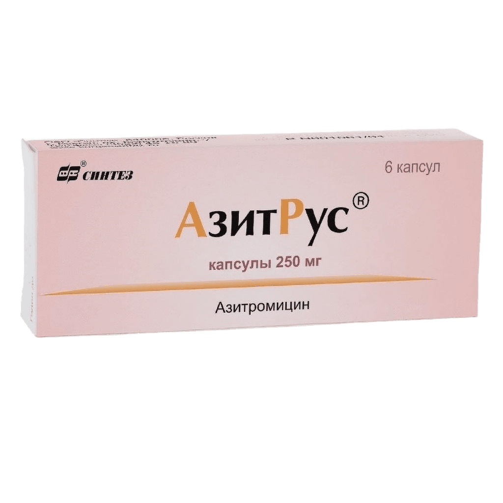 Азитрус, 250 мг, капс. №6