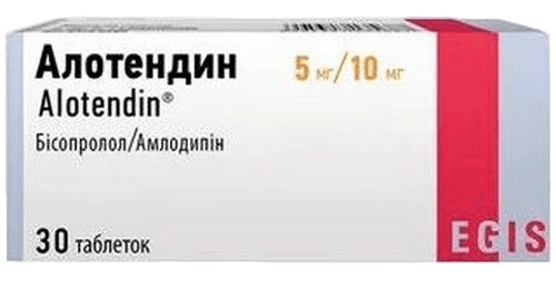 Алотендин, 10 мг/10 мг, таб. №30