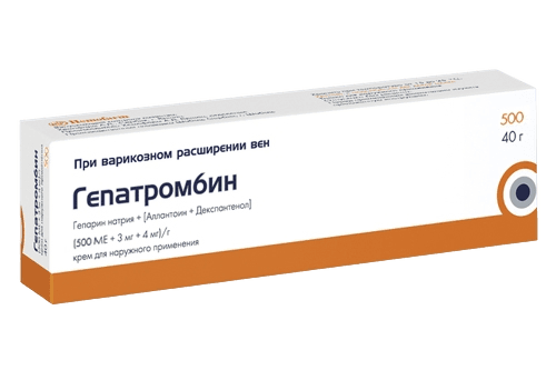 Гепатромбин, 40 г, гель