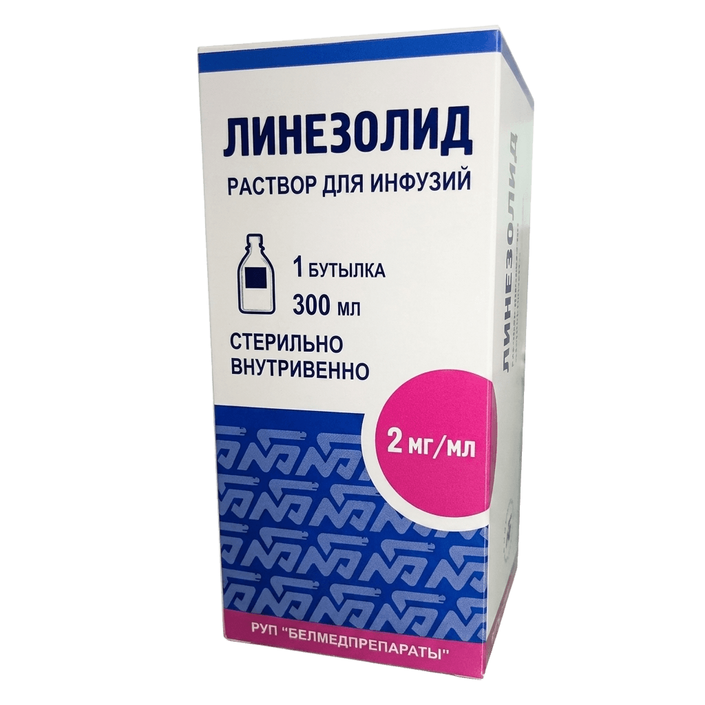 Линезолид, 2 мг/мл, 200 мл, флак.