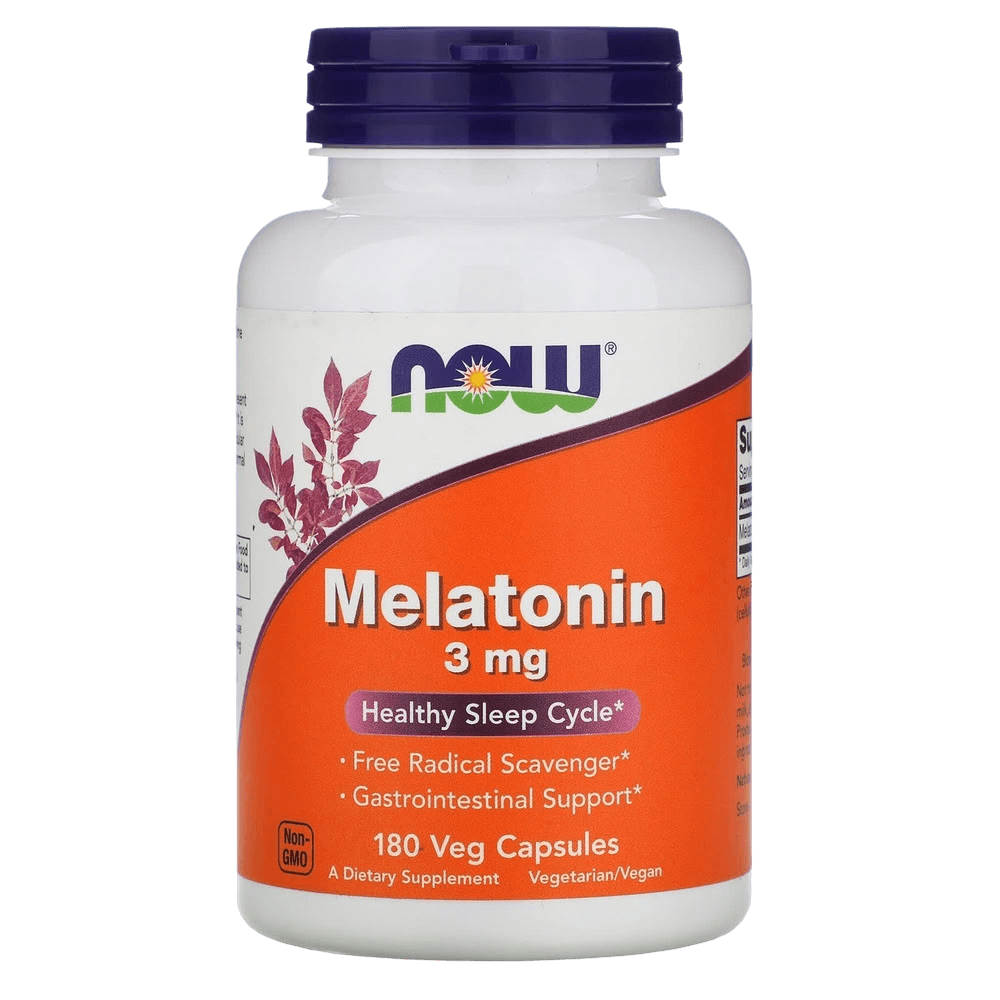 Мелатонин (NOW Melatonin), 3 мг, капс. №180