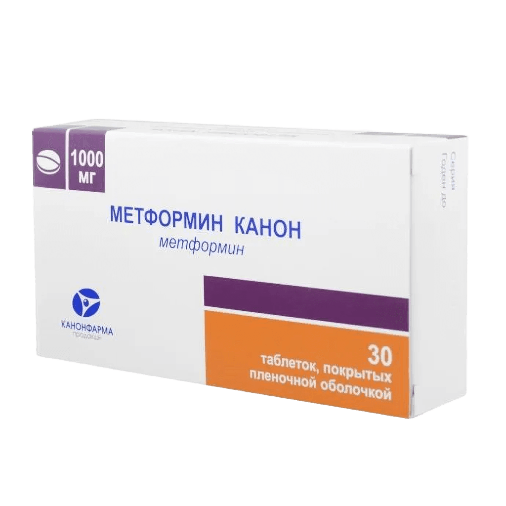 Метформин Канон, 1000 мг, таб. №30