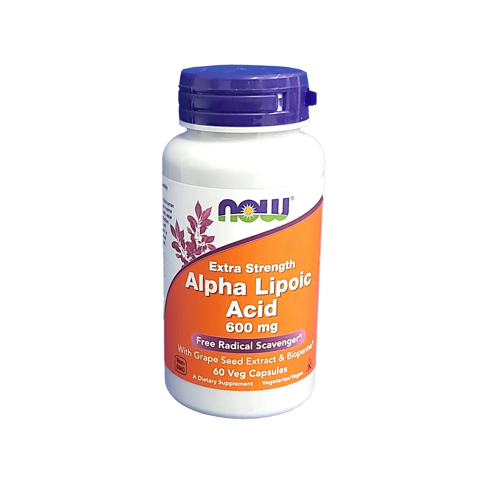 Альфа липоевая кислота (NOW Alpha Lipoic Acid), 600 мг, капс. №60