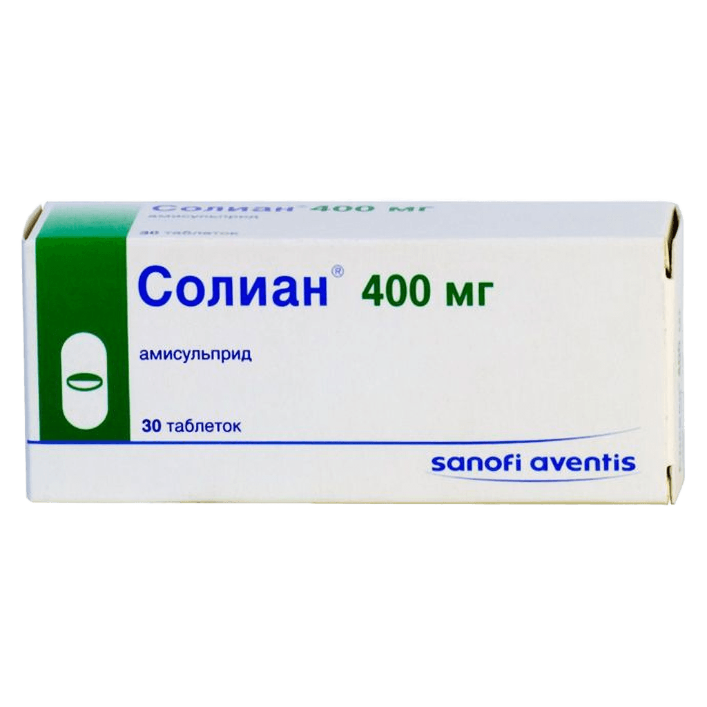 Солиан, 400 мг, таб. №30