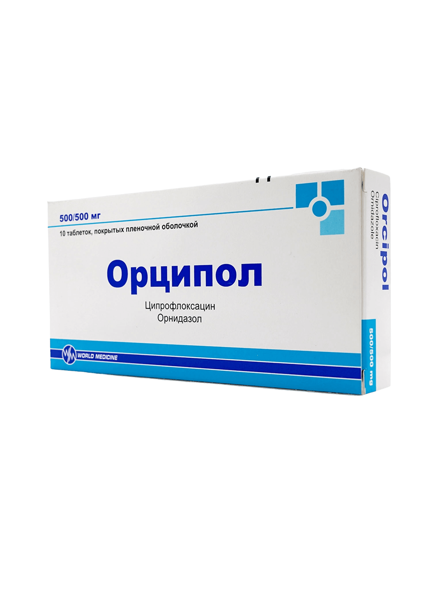 Орципол, 500/500 мг, таб. №10