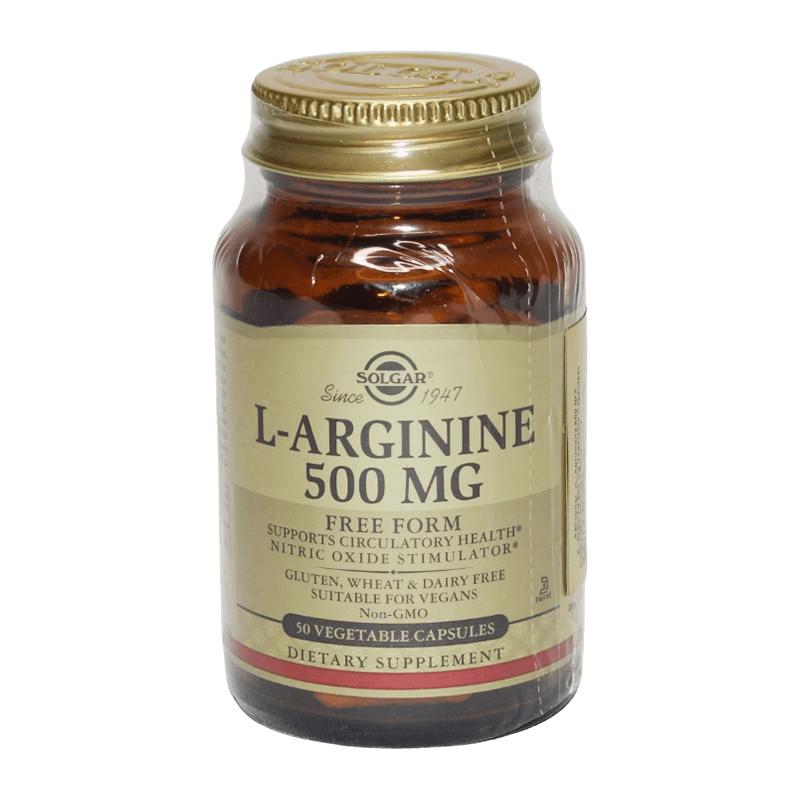 L-Аргинин (Solgar L-Arginine), 500 мг, капс. №50