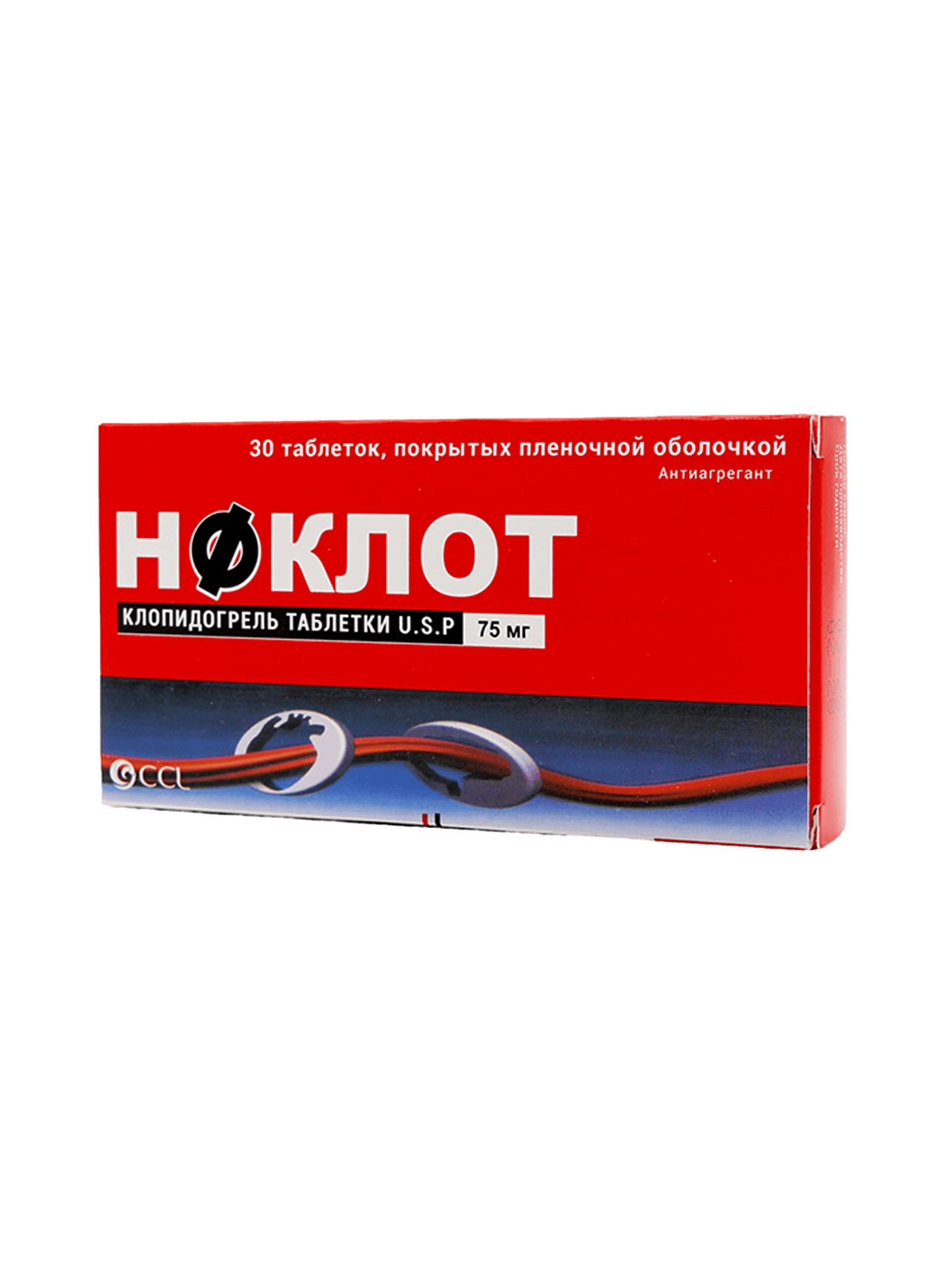 Ноклот, 75 мг, таб. №30