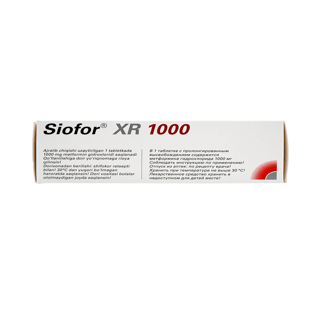 Сиофор XR, 1000 мг, таб. №60