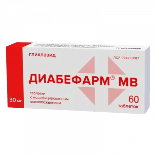 Диабефарм МВ, 30 мг, таб. №60