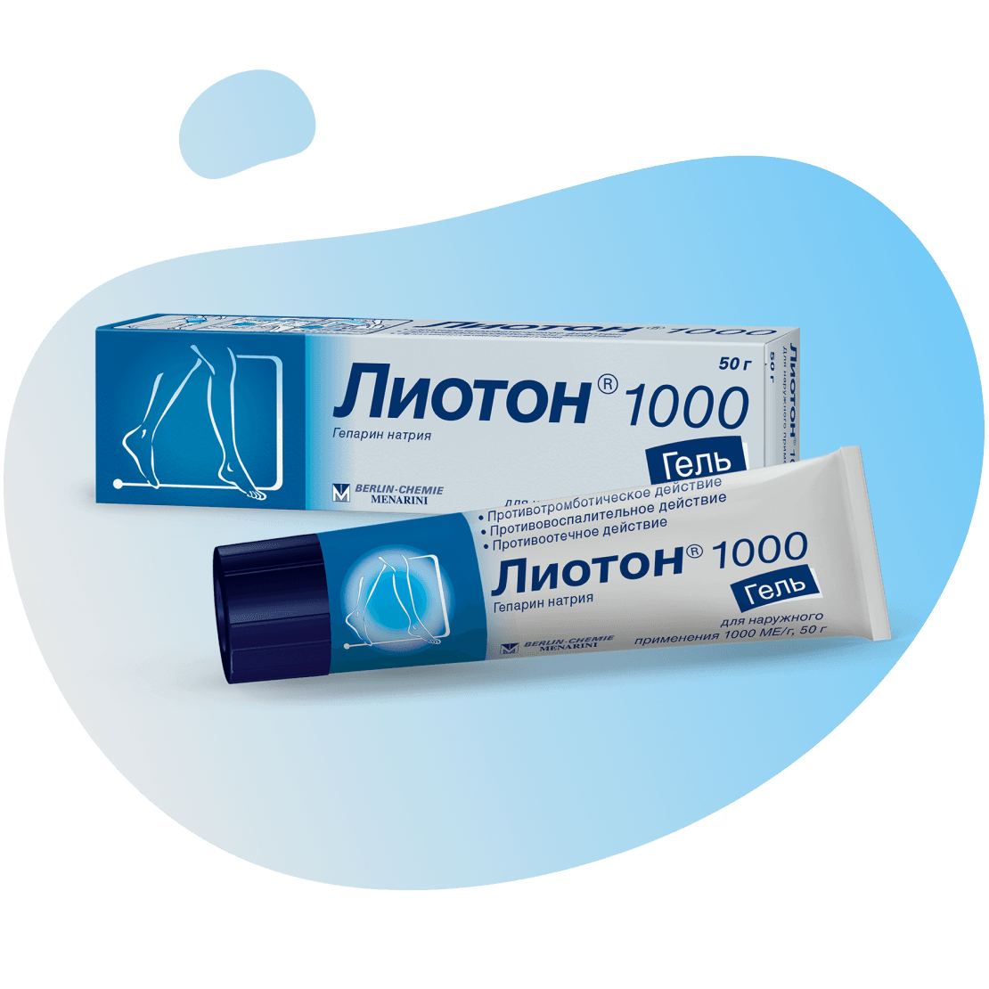 Лиотон 1000, 100 г, гель