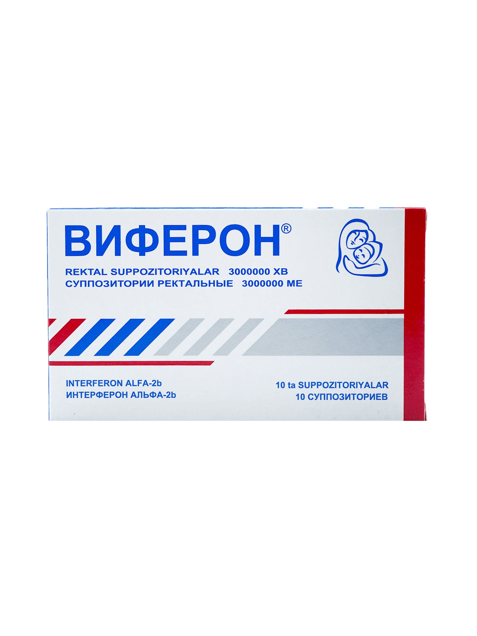 Виферон-4, 3'000'000 МЕ, супп. рект. №10