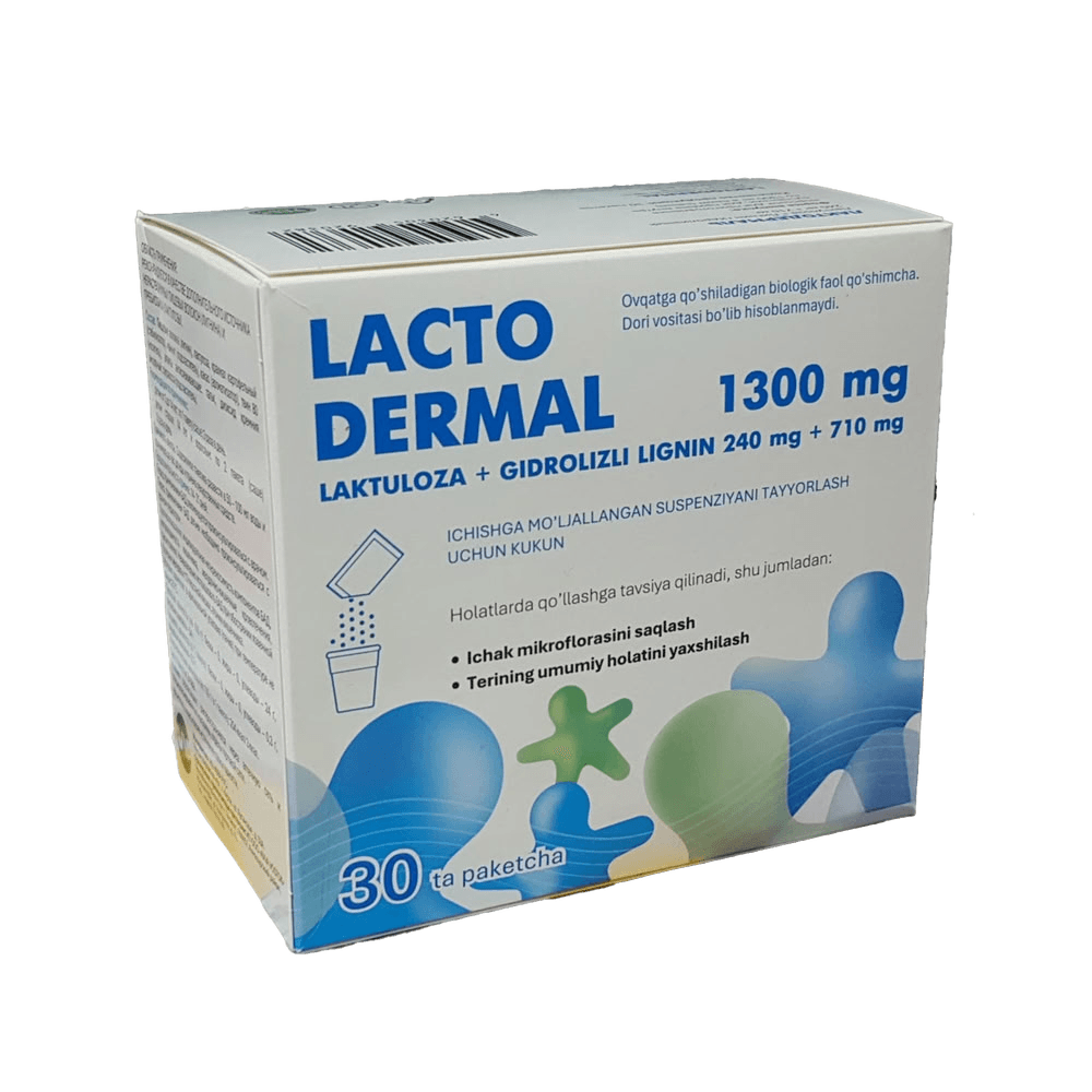 Лактодермаль, 1300 мг, пакетики №30
