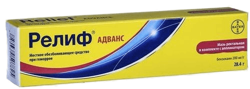 Релиф Адванс, 28,4 г, мазь рект.