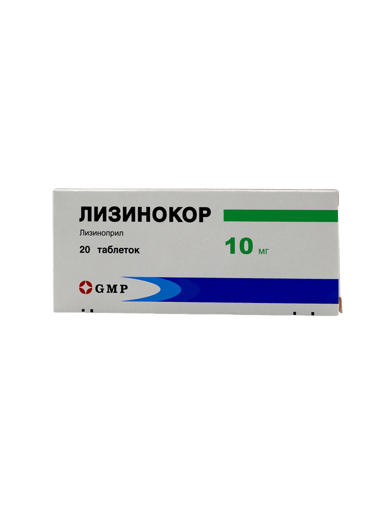 Лизинокор, 10 мг, таб. №20