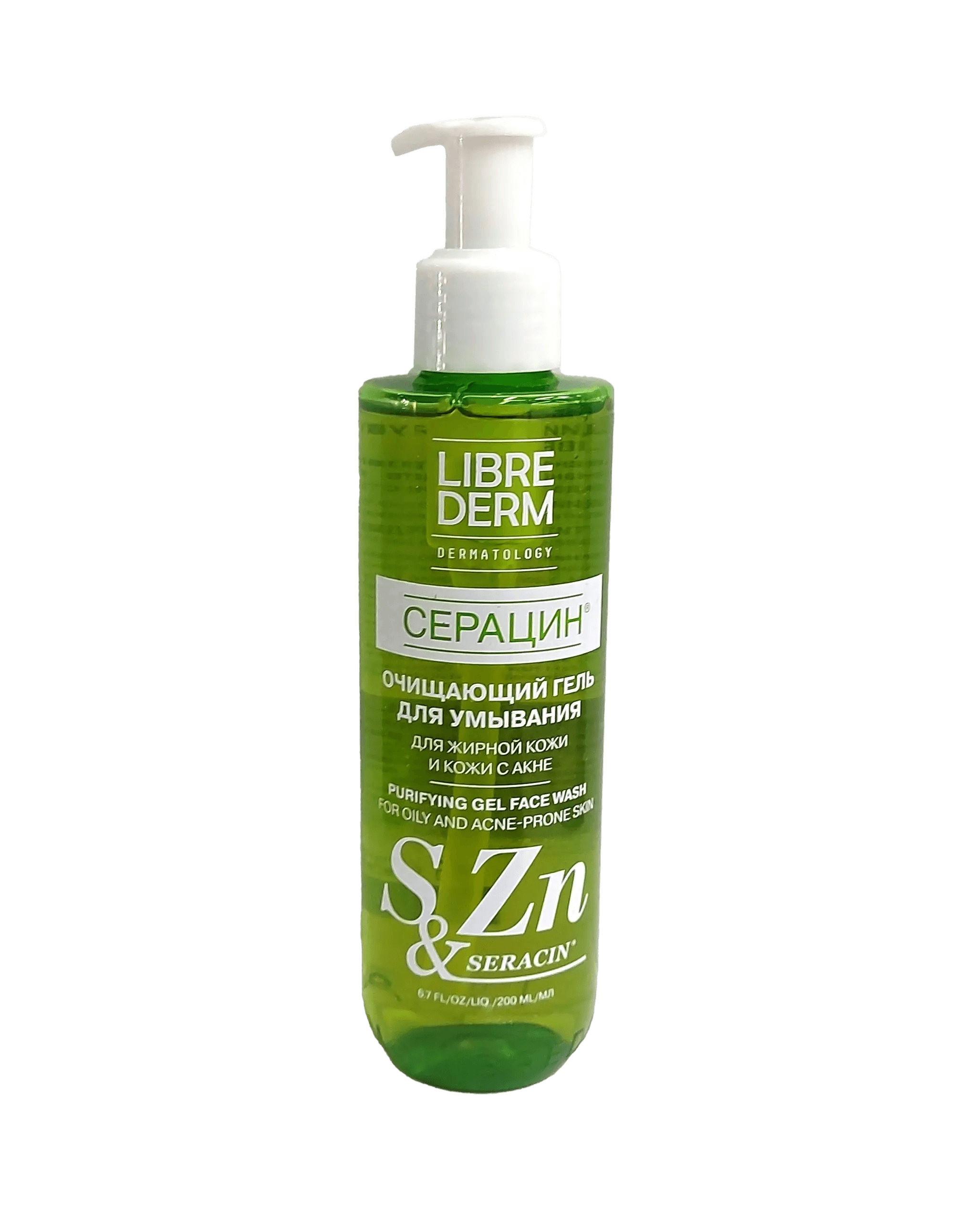 Гель для умывание очищающий Librederm Seracin ACne, 200 мл