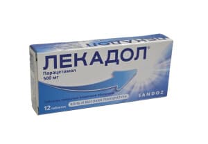 Лекадол, 500 мг, таб. №12