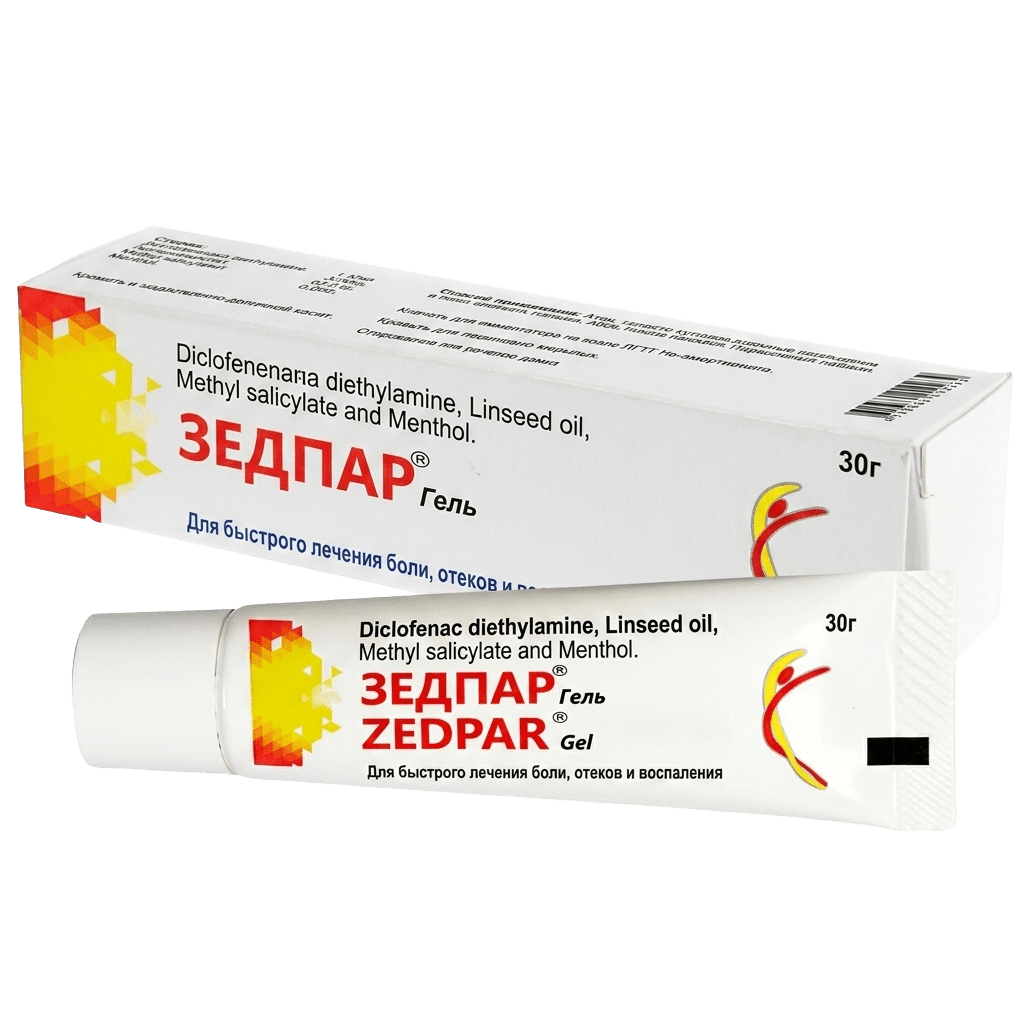 Зедпар Гель, 30 г, гель