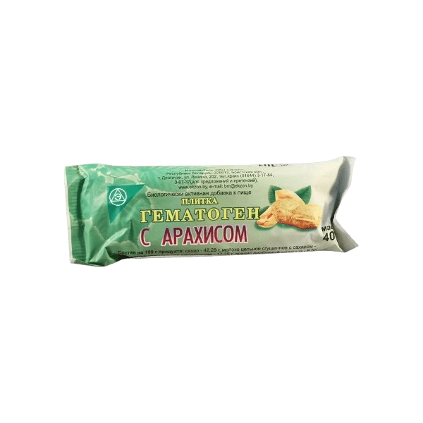 Гематоген с арахисом, 40 г