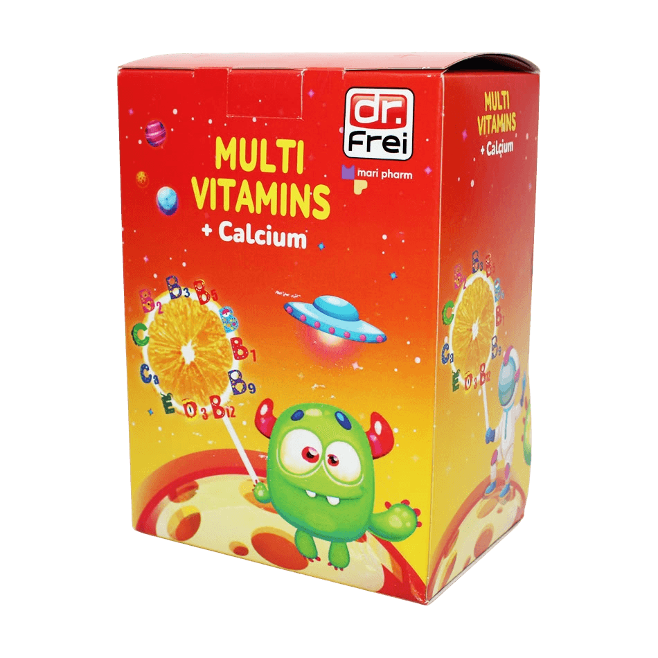 Леденцы Multi Vitamins, Dr.Frei №50 (апельсин)
