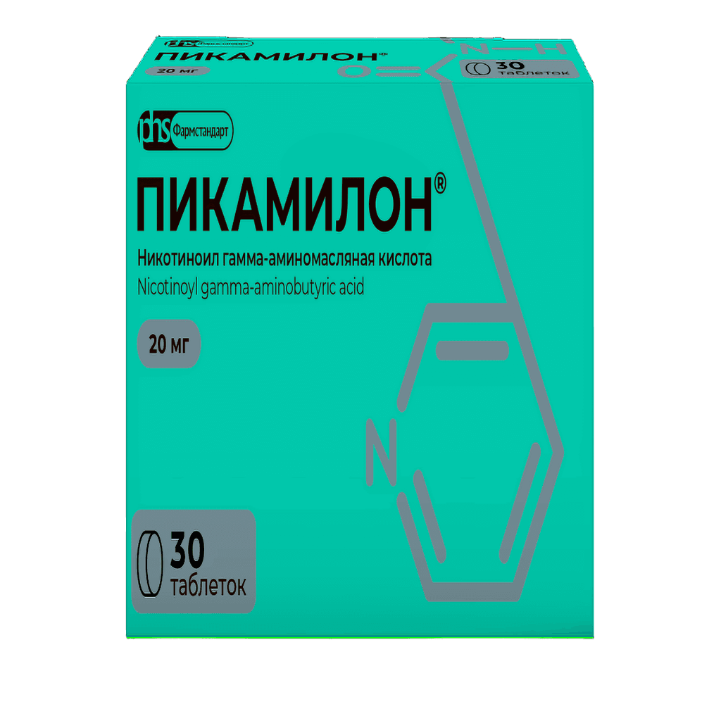 Пикамилон, 20 мг, таб. №30