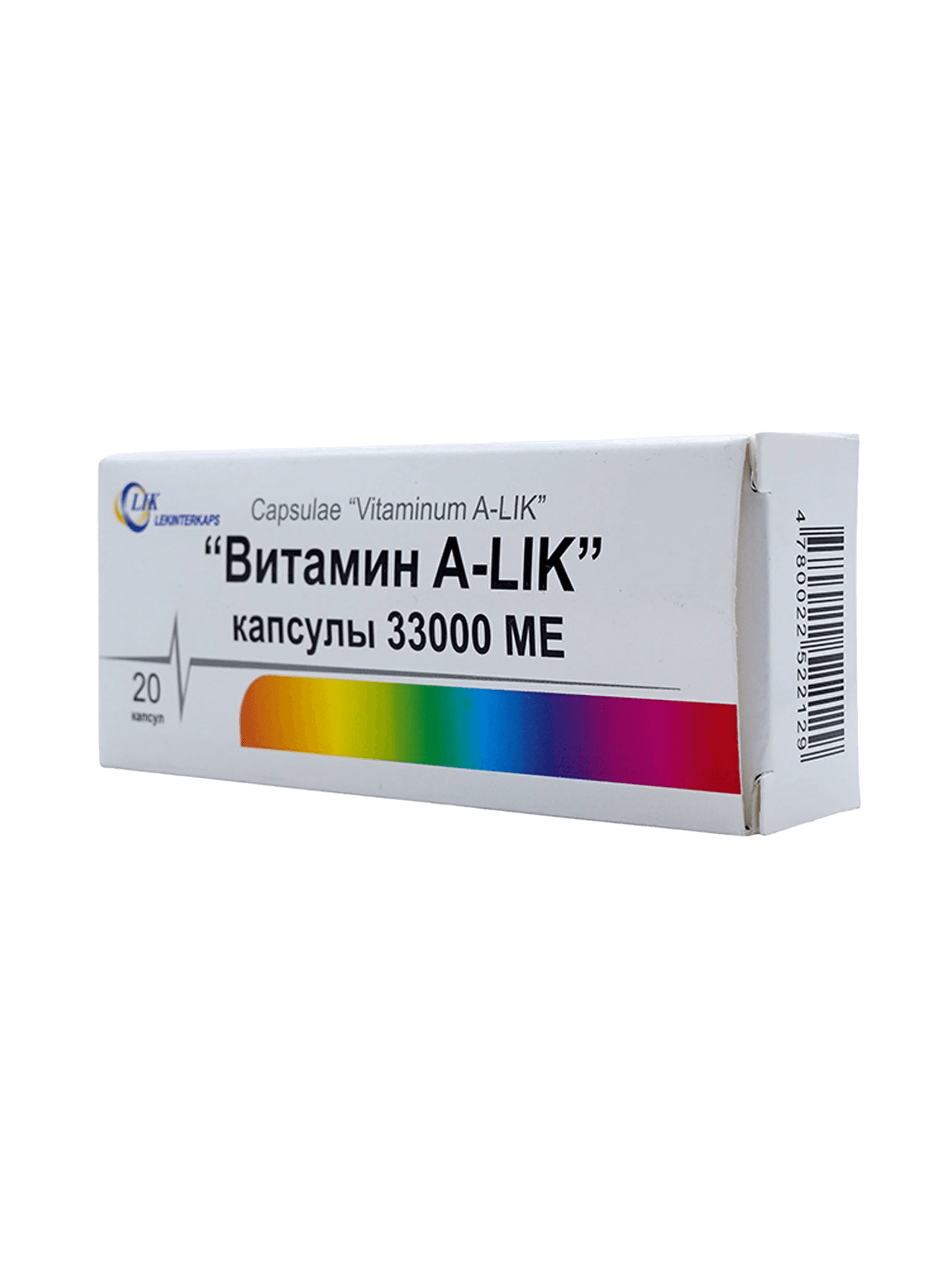 Витамин A-LIK, 33 000 МЕ, капс. №20