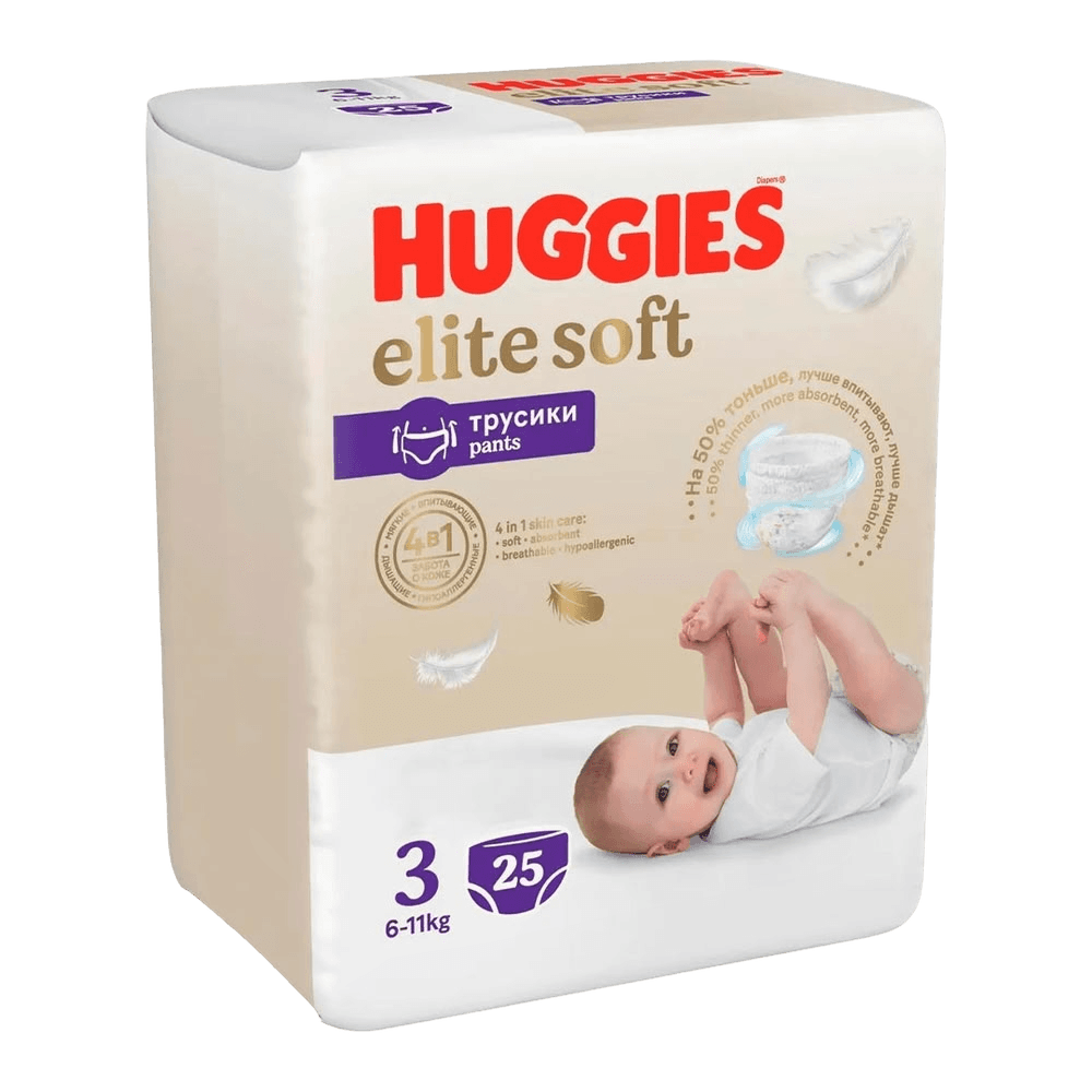 Подгузники трусики Huggies Elite Soft, раз. 3, №25